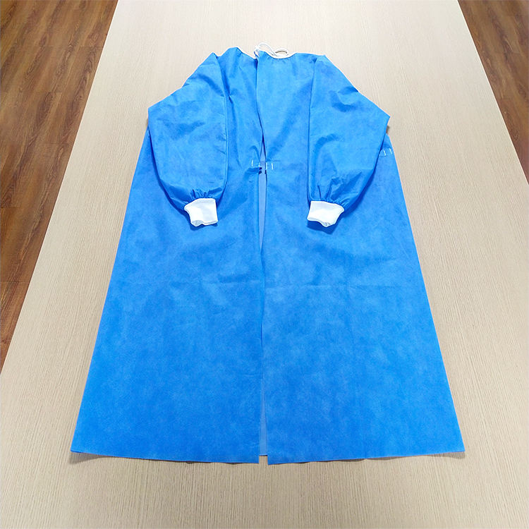SMS non woven fabric material reverse wear surgical gown