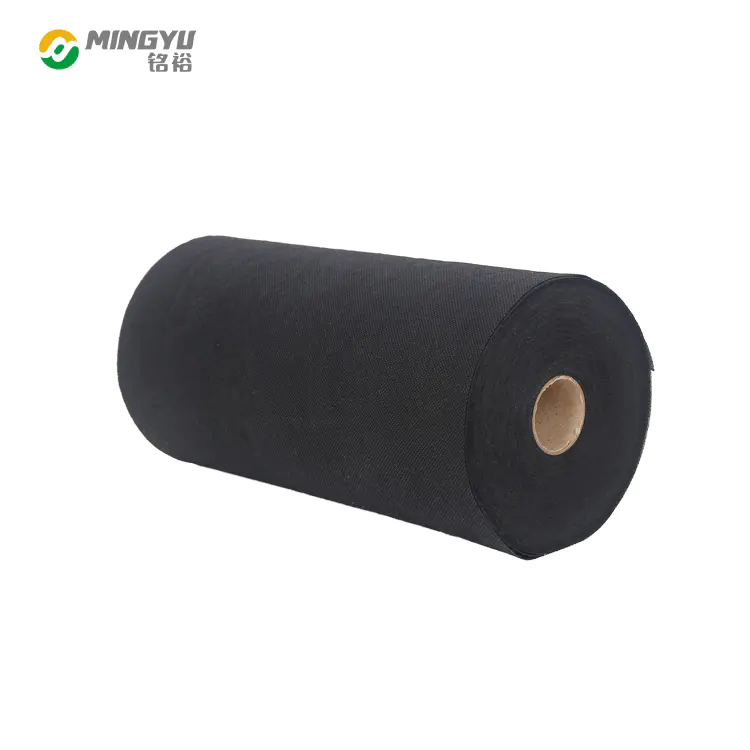 Mingyu factory breathable waterproof lining black nonwoven fabric